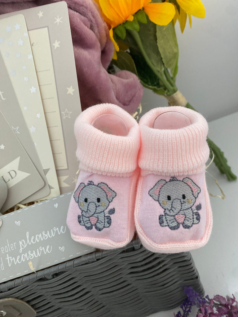 Mum To Be Hamper - Girlie Elephant Cuddles - Pink and Blue Hampers