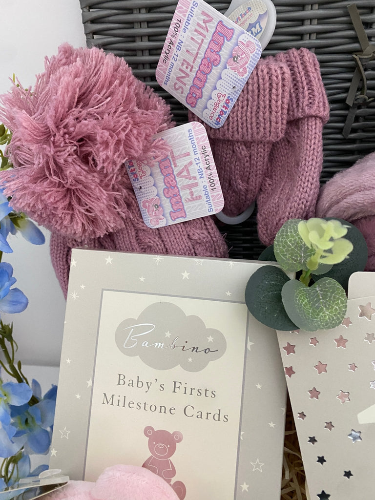 Mum To Be Hamper - Girlie Elephant Cuddles - Pink and Blue Hampers