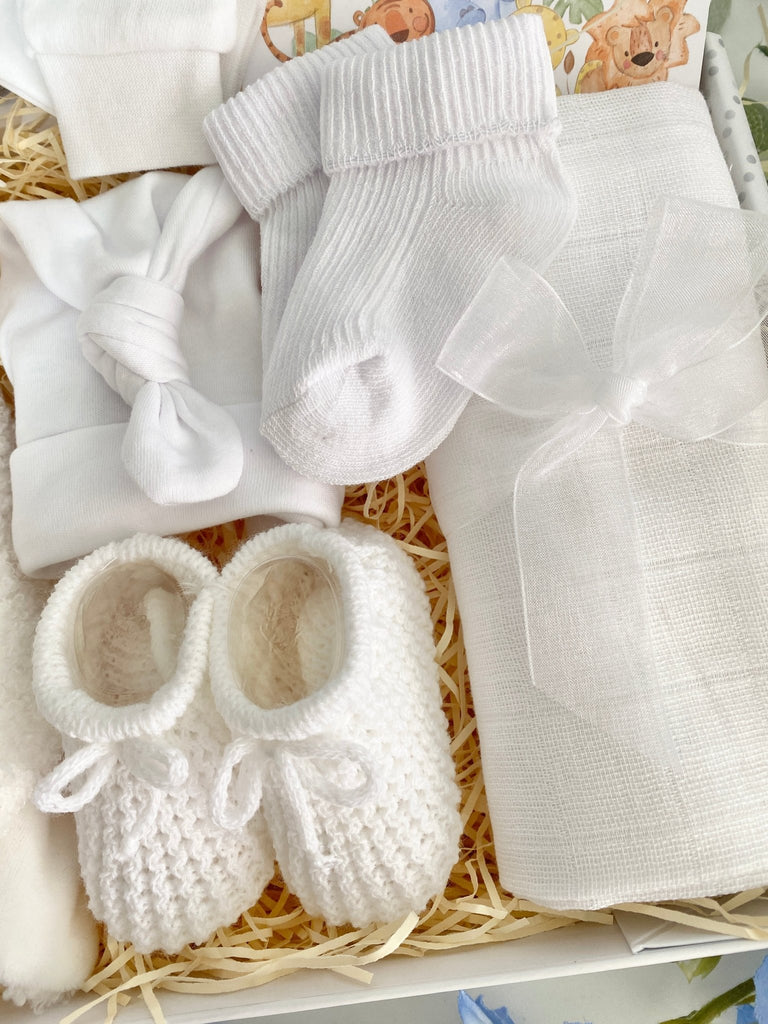 New Baby Gift Hamper - Cuddly Sweet Lamb - Pink and Blue Hampers