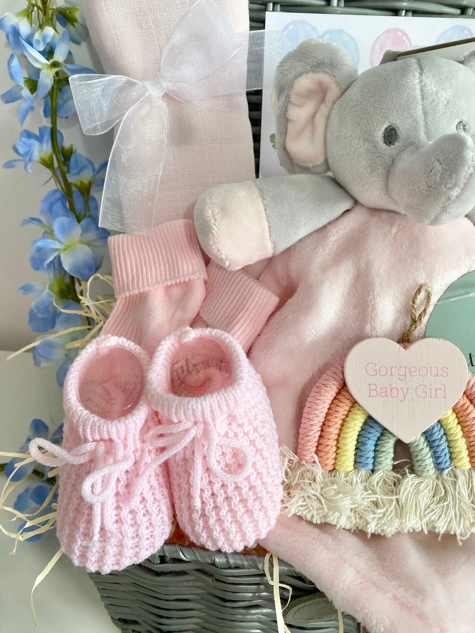 New Mum Baby Gift Sweet Little Rainbow – Pink and Blue Hampers