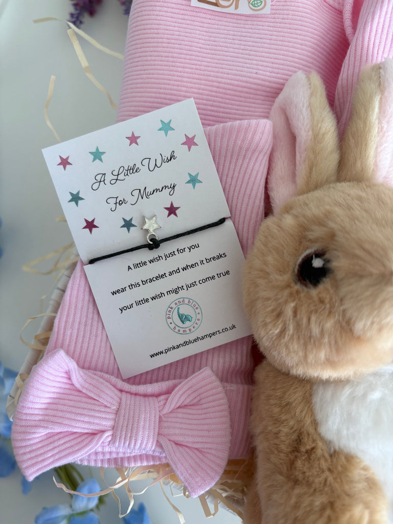 New Mum Hamper - Hop Into The World - Pink and Blue Hampers