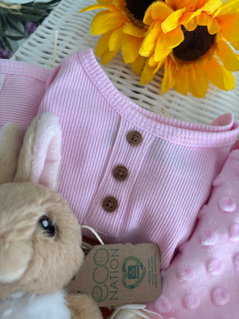 New Mum Hamper - Hop Into The World - Pink and Blue Hampers