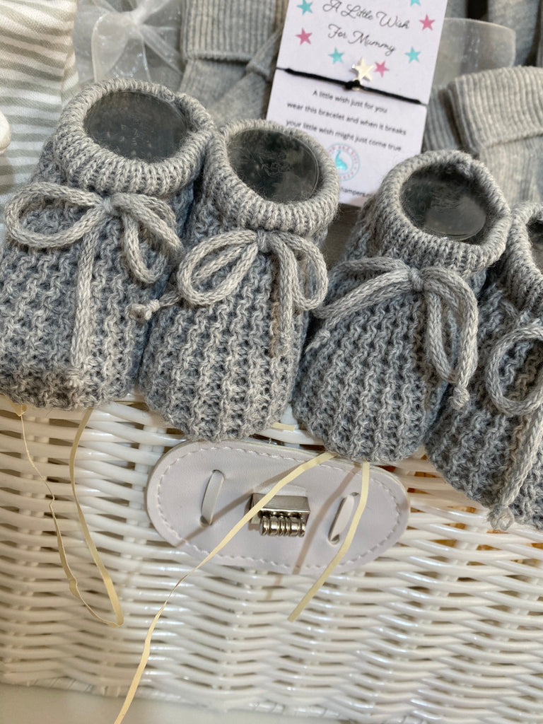 New Mum Triplet Baby Hamper - Three Sweet Elephants - Pink and Blue Hampers