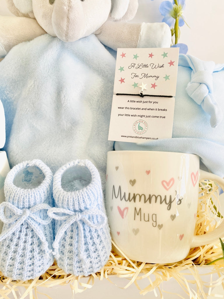 New Parents Baby Hamper - Mummy & Daddy Wishes - Pink and Blue Hampers