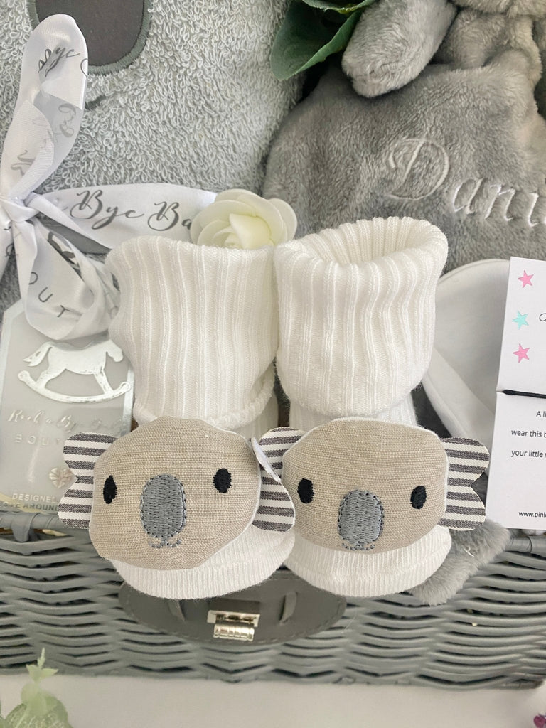 Personalised Baby Shower Gift - Cuddle With Koala - Pink and Blue Hampers