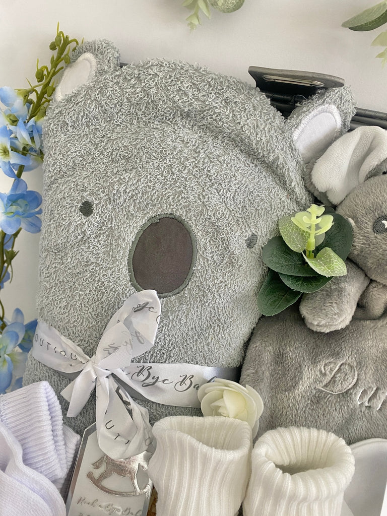 Personalised Baby Shower Gift - Cuddle With Koala - Pink and Blue Hampers