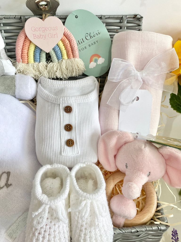 Personalised Mummy To Be Gift - Little Rainbows - Pink and Blue Hampers