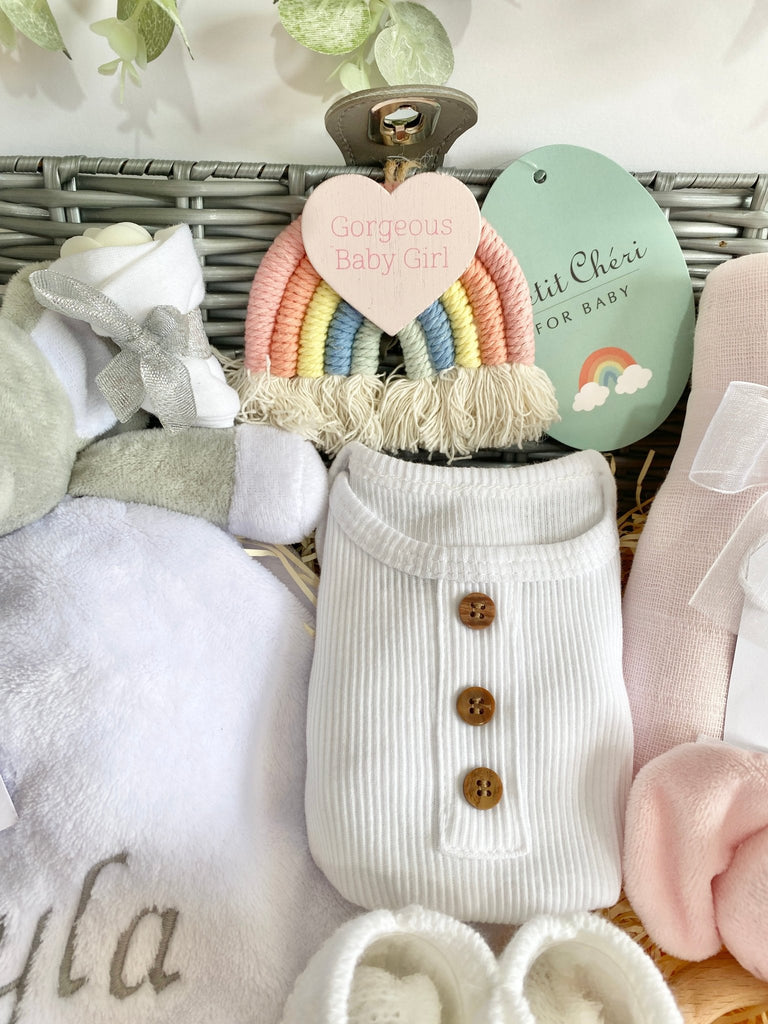 Personalised Mummy To Be Gift - Little Rainbows - Pink and Blue Hampers