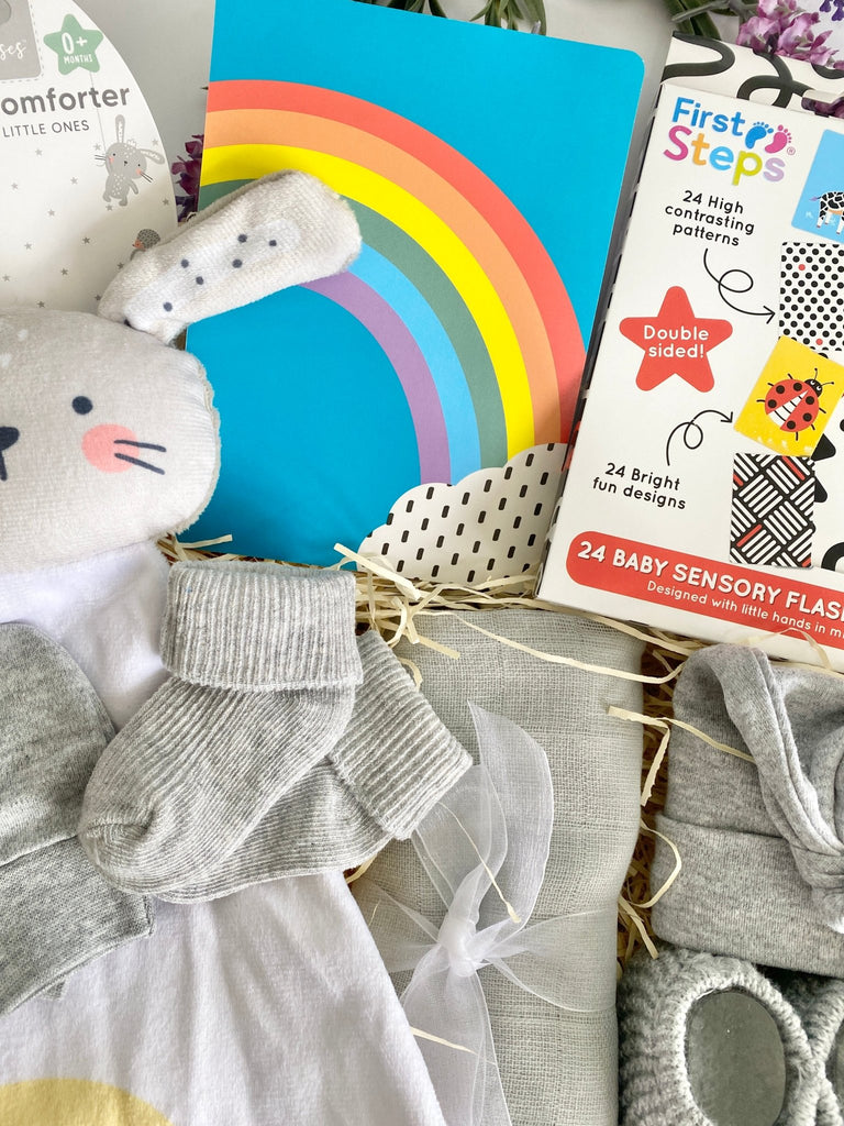 Sensory Baby Gift Box - Taggie Bunny - Pink and Blue Hampers