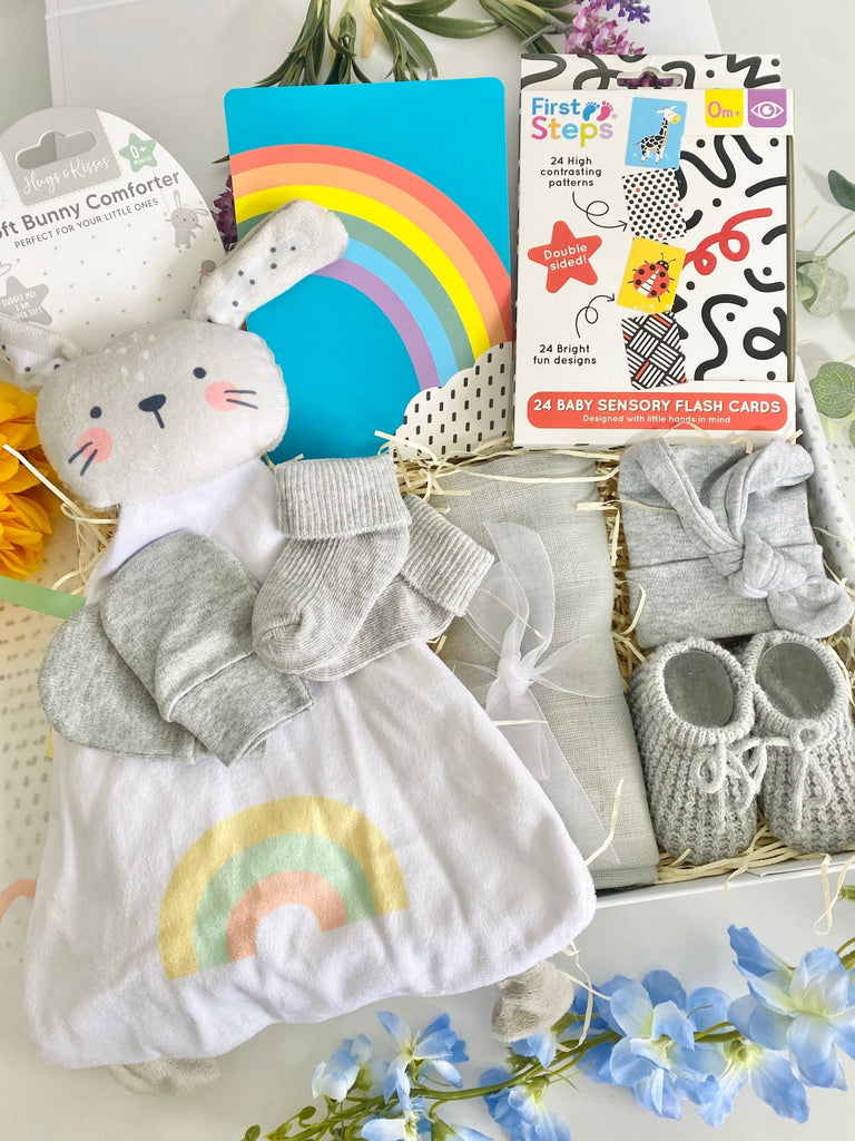 Sensory Baby Gift Box - Taggie Bunny - Pink and Blue Hampers