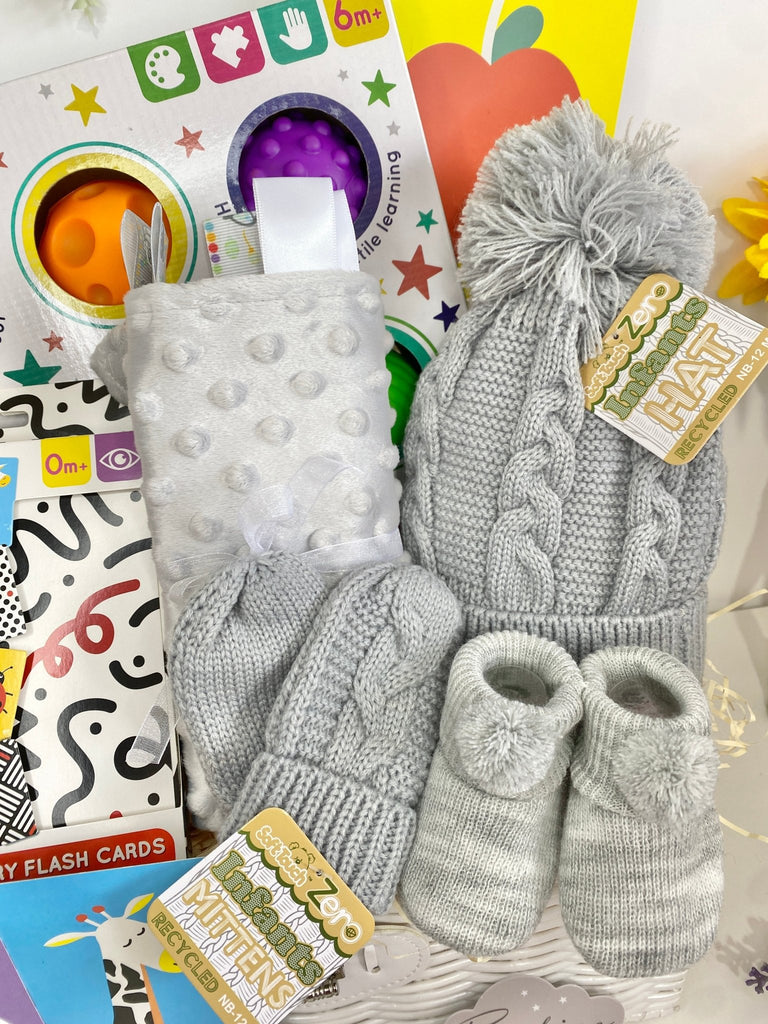 Sensory Baby Toy Gift Hamper Basket - Pink and Blue Hampers