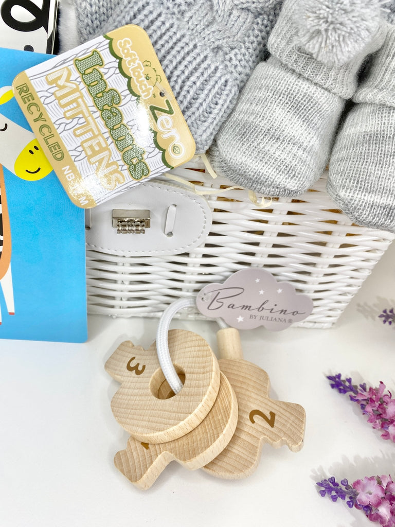 Sensory Baby Toy Gift Hamper Basket - Pink and Blue Hampers
