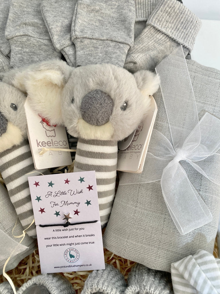 Twin Baby Hamper - Adorable Koalas - Pink and Blue Hampers