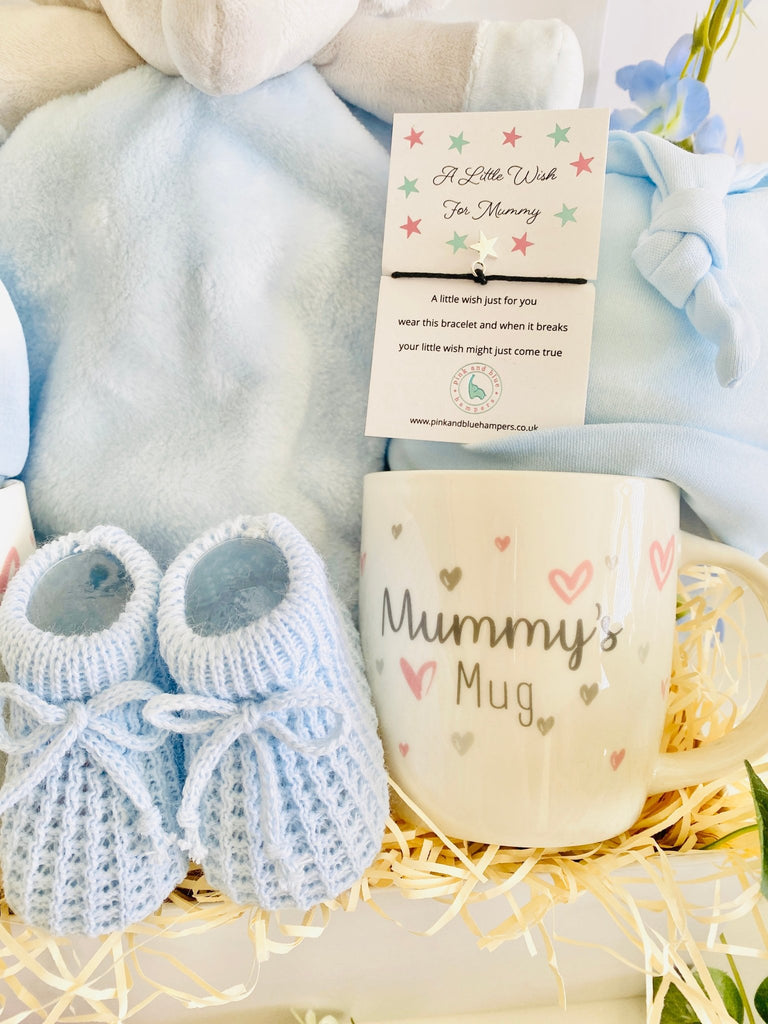 Two Mummies Baby Gift - Wishes For My Mummies - Pink and Blue Hampers