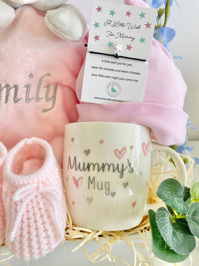Two Mums Baby Gift Hamper - Little Sweetheart - Pink and Blue Hampers