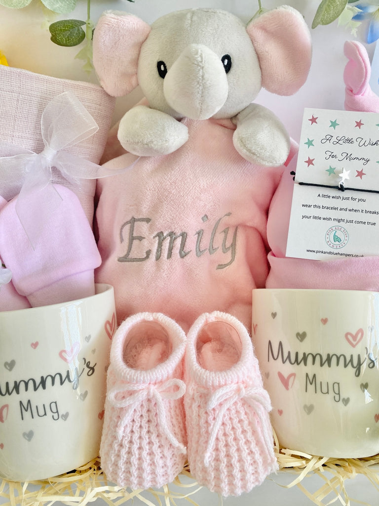 Two Mums Baby Gift Hamper - Little Sweetheart - Pink and Blue Hampers