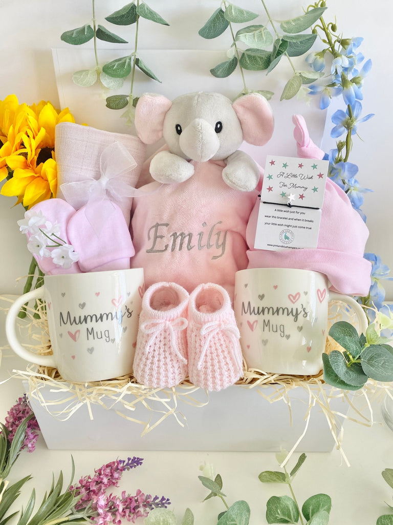 Two Mums Baby Gift Hamper - Little Sweetheart - Pink and Blue Hampers