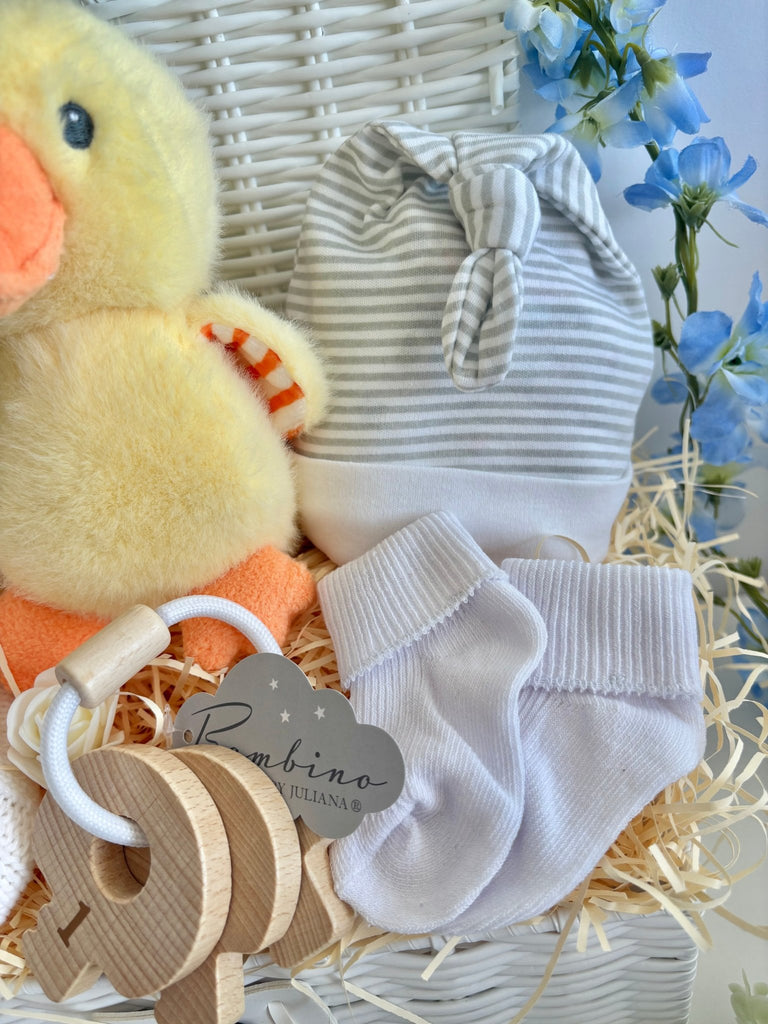 Unisex Baby Hamper - Count With Duck - Pink and Blue Hampers