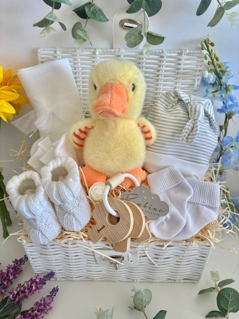 Unisex Baby Hamper - Count With Duck - Pink and Blue Hampers