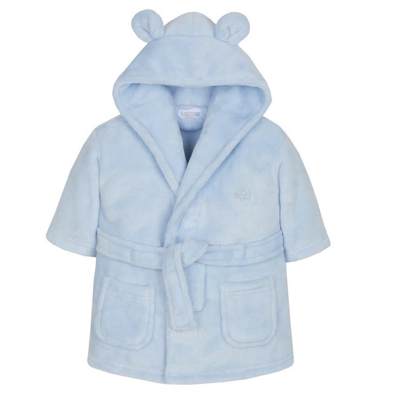 Baby Boys Hooded Dressing Gown - Pink and Blue Hampers