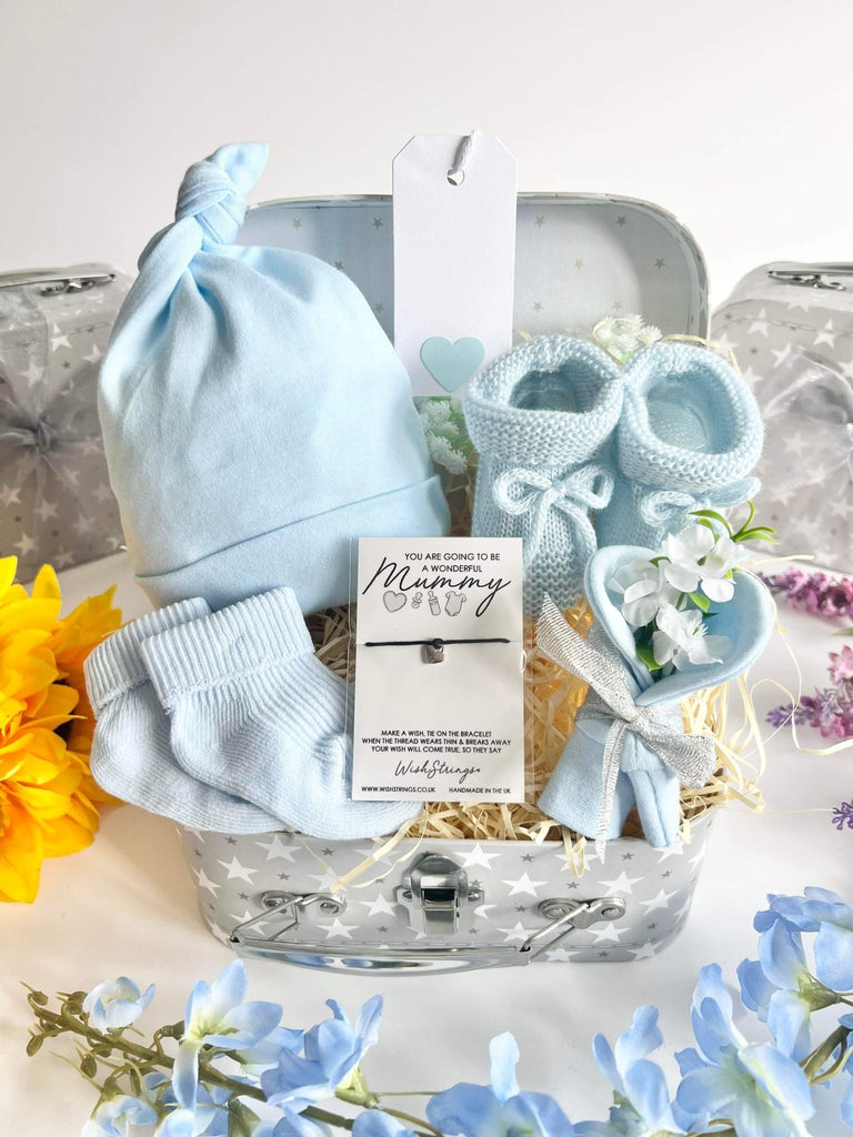 Beautiful Baby Boy Mini Gift Set, Baby Boy Baby Gift - Pink and Blue Hampers