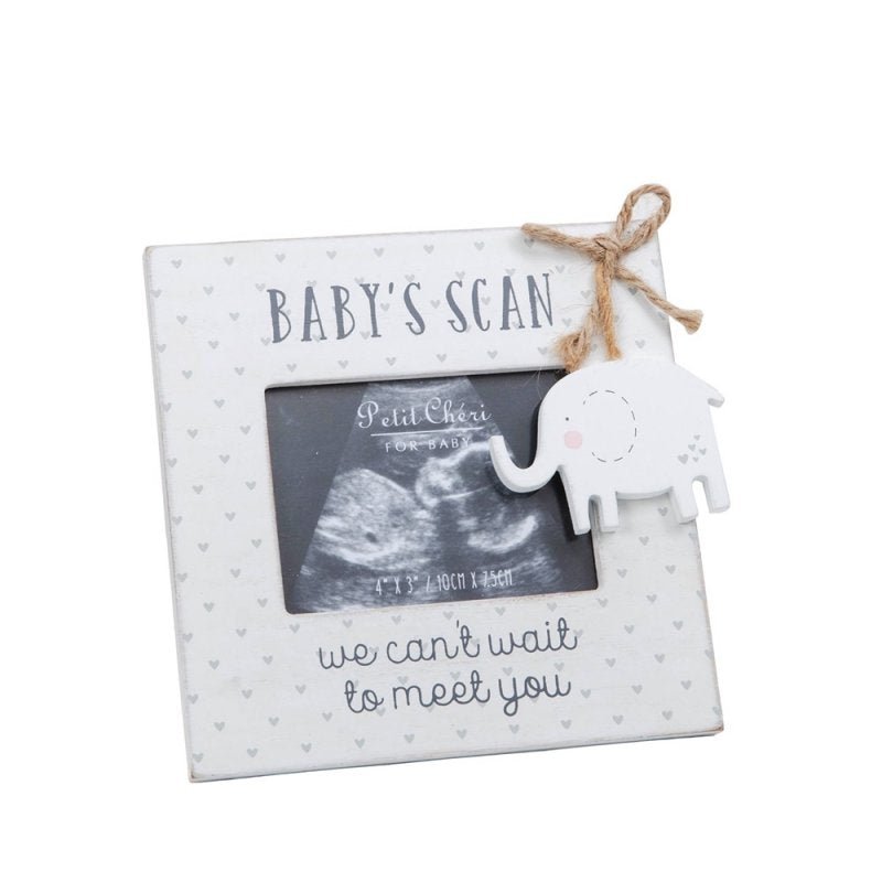Cute Wooden Baby’s Scan Photo Frame - Pink and Blue Hampers