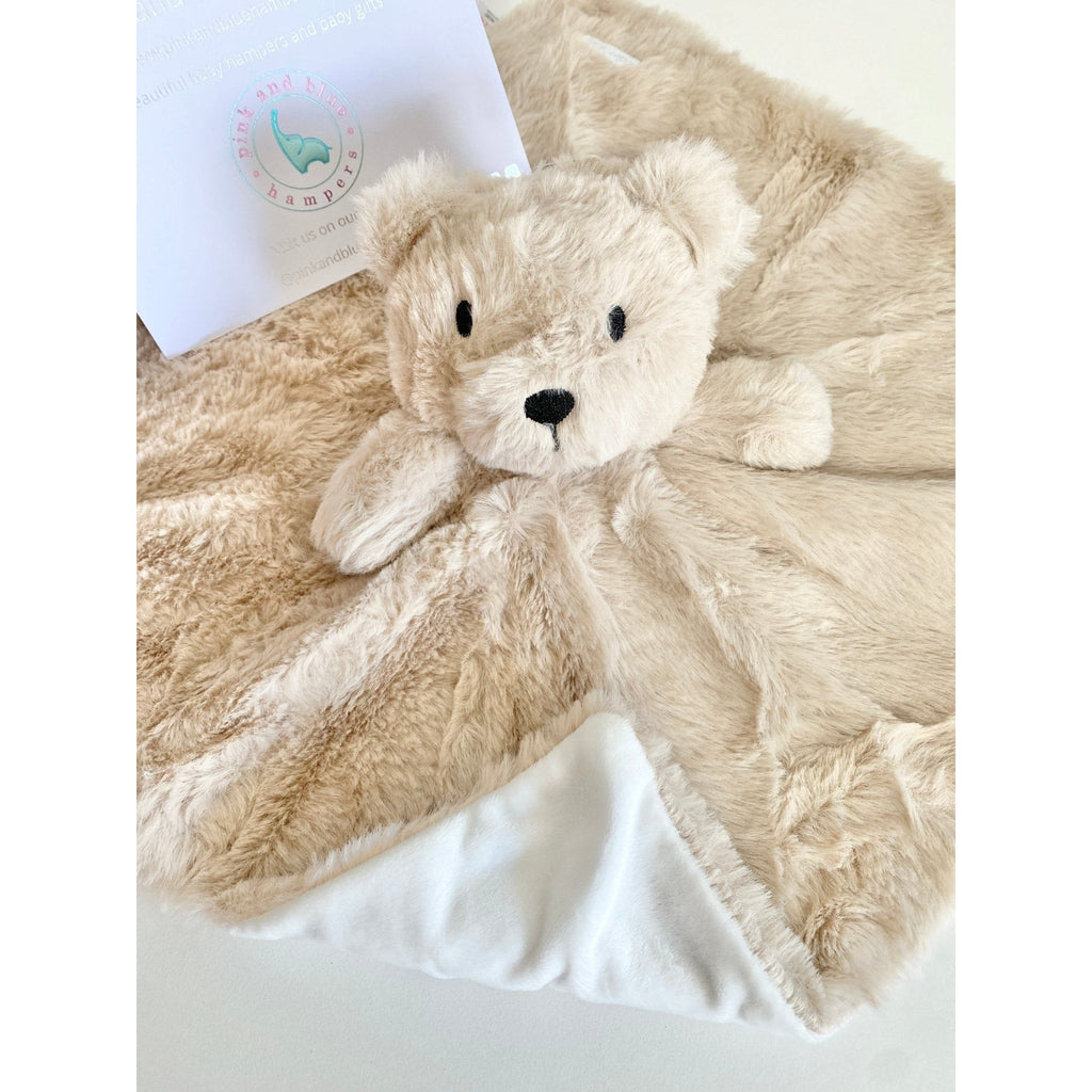 Gorgeous Unisex Teddy Bear Comforter - Pink and Blue Hampers