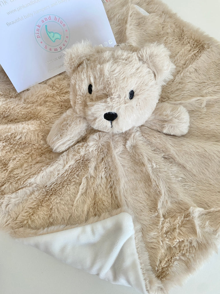 Gorgeous Unisex Teddy Bear Comforter - Pink and Blue Hampers