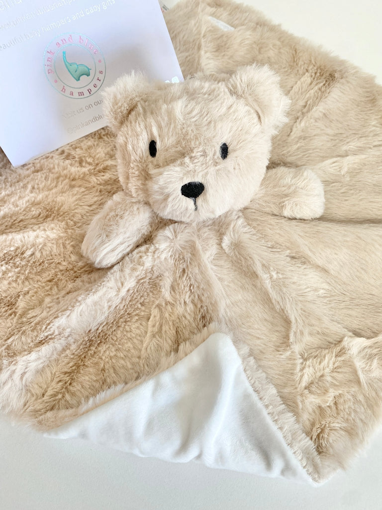 Gorgeous Unisex Teddy Bear Comforter - Pink and Blue Hampers