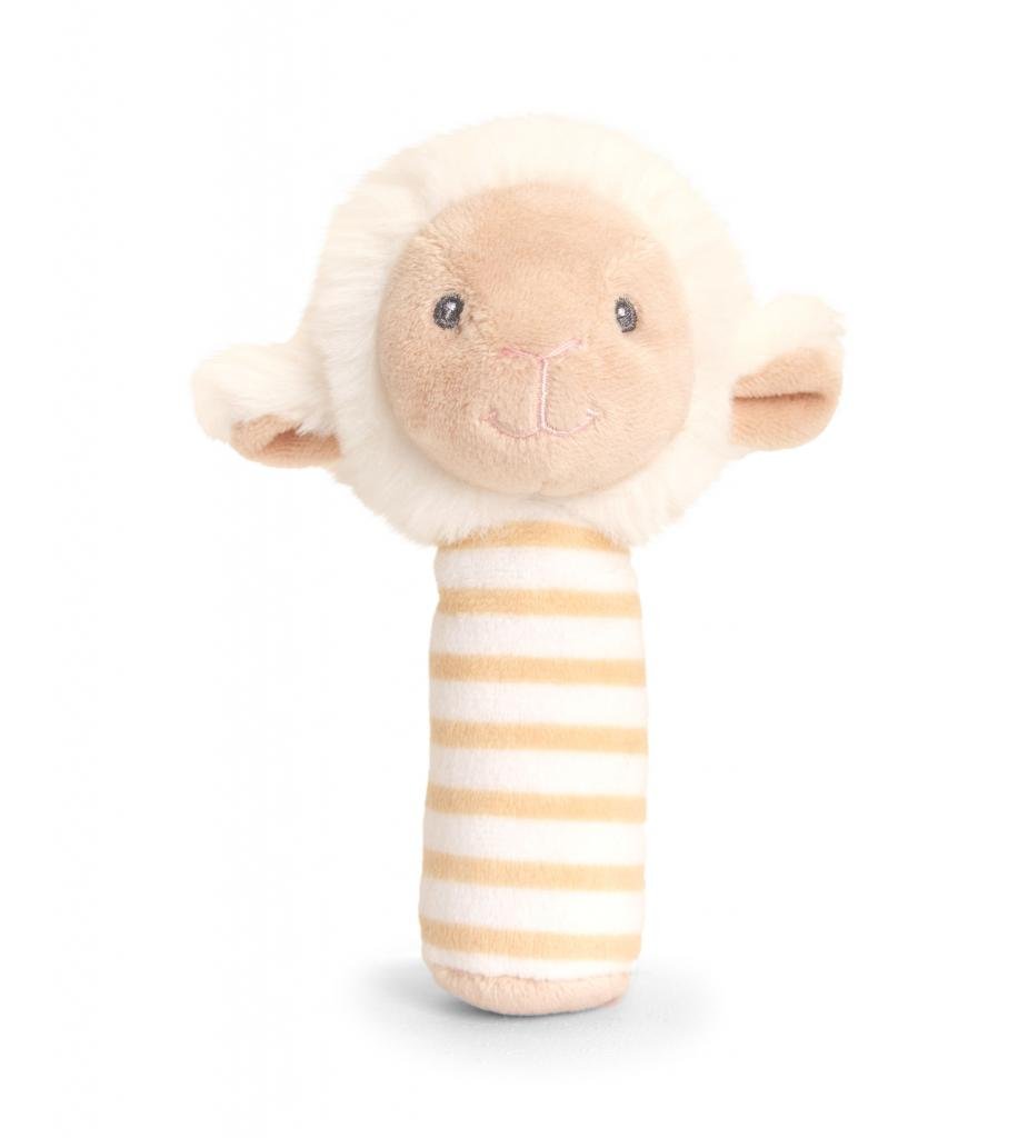 Keeleco Cuddle Lamb Rattle Stick - Pink and Blue Hampers