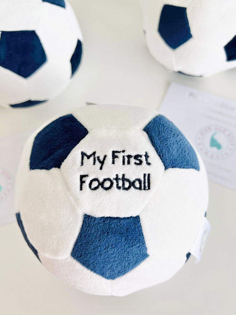 My First Football Baby Rattle - Pink and Blue Hampers