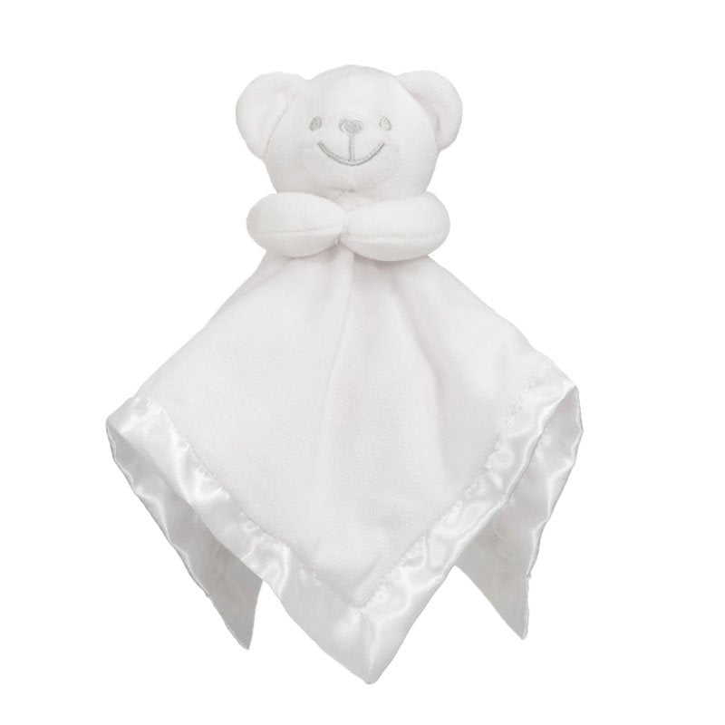 White Baby Bear Comforter - Pink and Blue Hampers