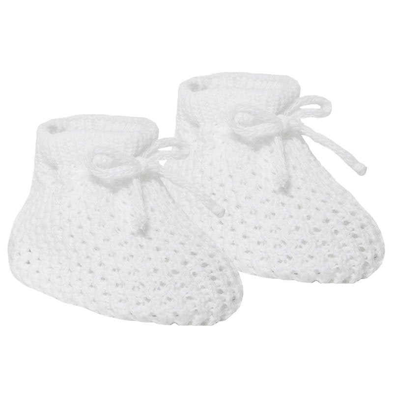 White shop baby booties